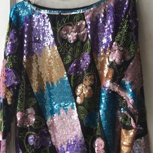 Vintage sequin top